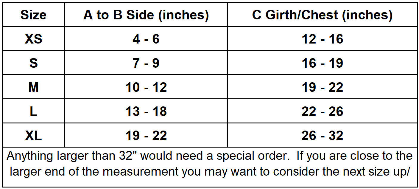 Sizing Chart